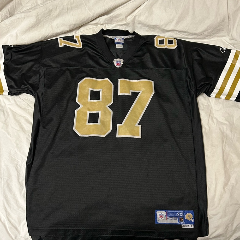 Throw Back Joe “Hollywood” Horn New Orleans SAINTS Reebok NFL Black/Gold Jersey - Picture 5 of 10